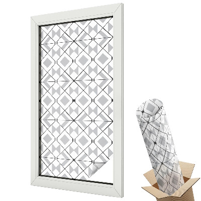 Autocolant geam termopan Model minimalist de simetrie geometrică