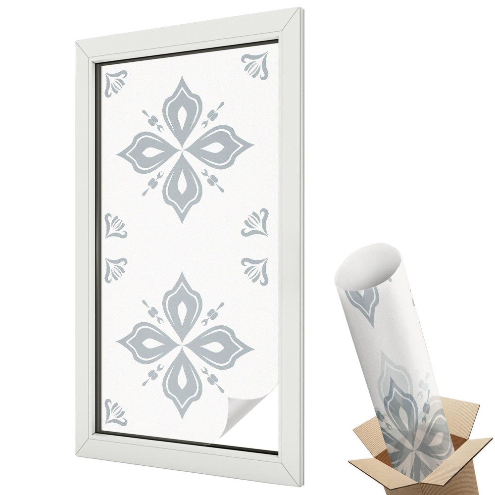 Folie geamuri decorativă vitraliu Modele geometrice clasice