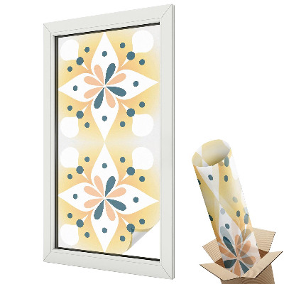 Folie pentru geamuri Eleganță pastelată, simetrie modernă