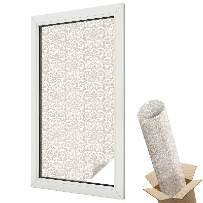 Folie pentru geamuri Ornament clasic cu frunze