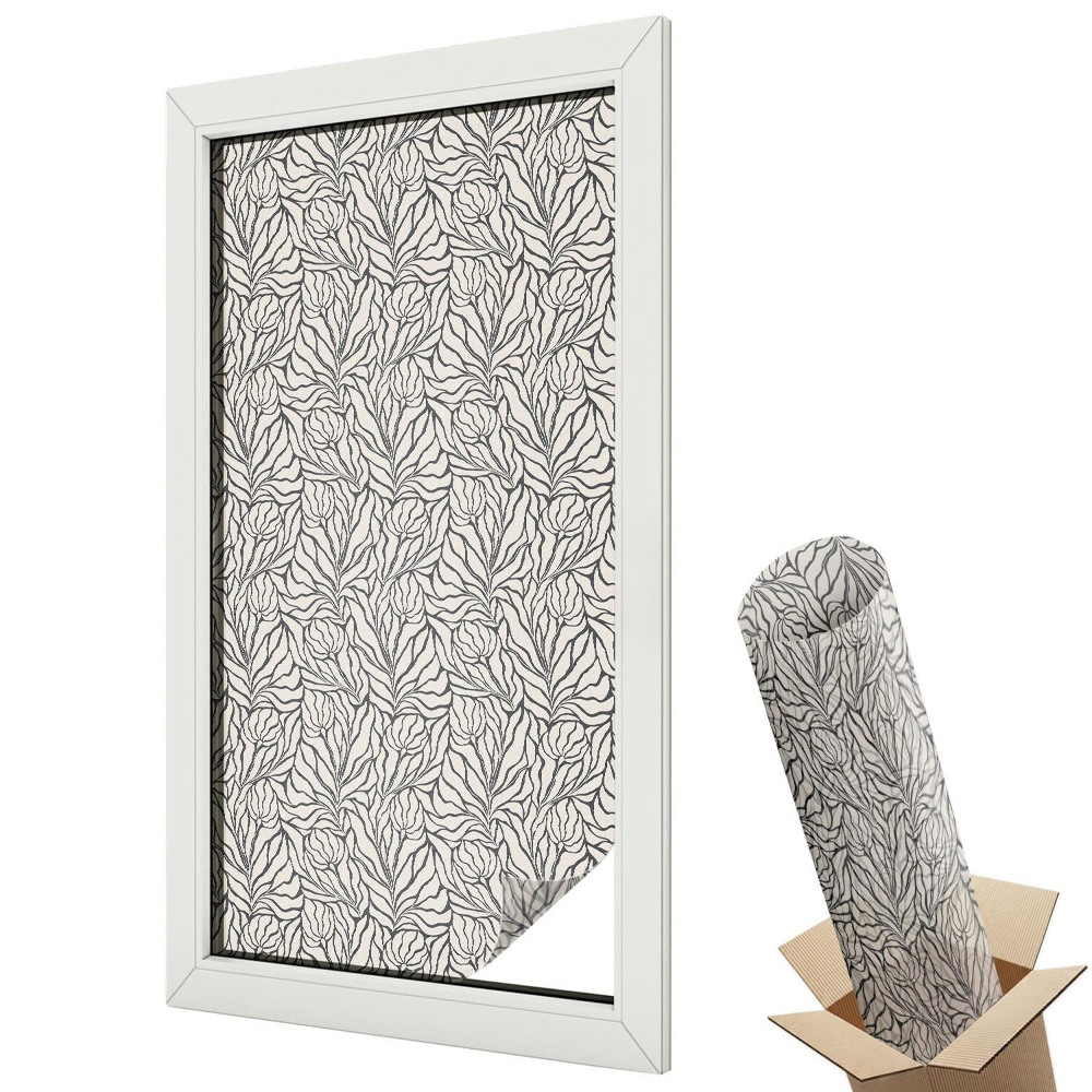 Autocolant geam termopan Simetrie clasică a modelului vegetal