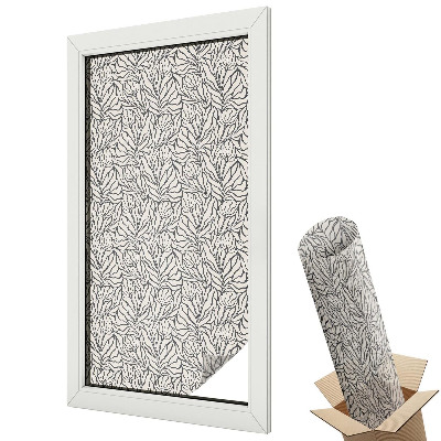 Autocolant geam termopan Simetrie clasică a modelului vegetal