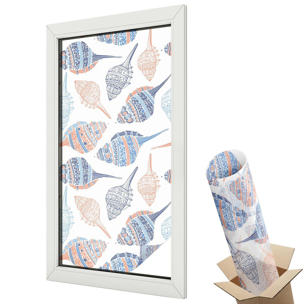 Folie geam să nu se vadă din exterior Scoici în stil boho