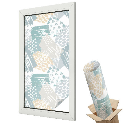 Folie pentru geamuri Modele geometrice pastelate