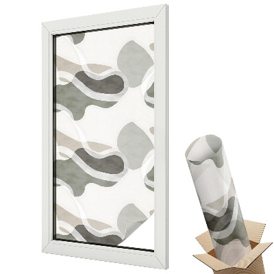 Autocolant geam termopan Forme abstracte în culori armonioase