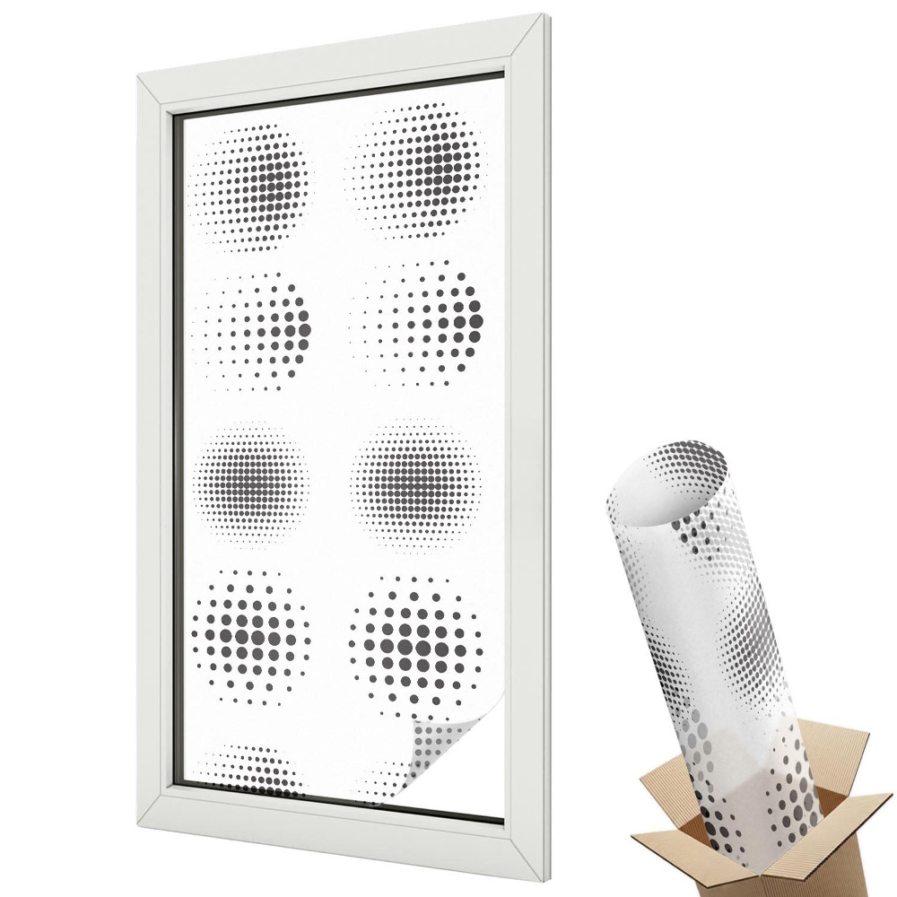 Folie pentru geamuri Cercuri minimaliste geometrice