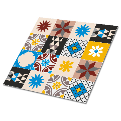 Plăci de vinil autoadezive Model geometric în culori