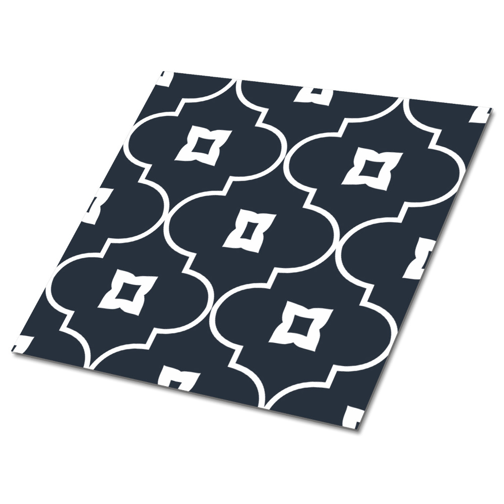 Plăci din PVC autoadezive Model marocan în albastru închis