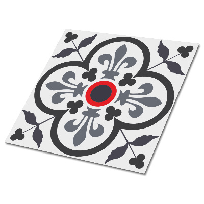 Plăcile de vinil Motiv floral cu ornamente