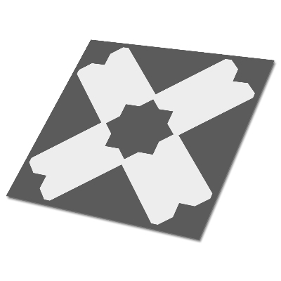 Plăci din PVC autoadezive Model geometric în nuanțe de gri