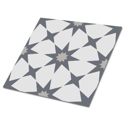Plăci din PVC autoadezive Stele geometrice în nuanțe de gri