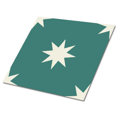 Plăci din PVC autoadezive Stele pe un fundal verde