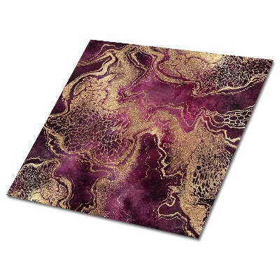 Plăci de vinil autoadezive Depozite violete cu accente aurii