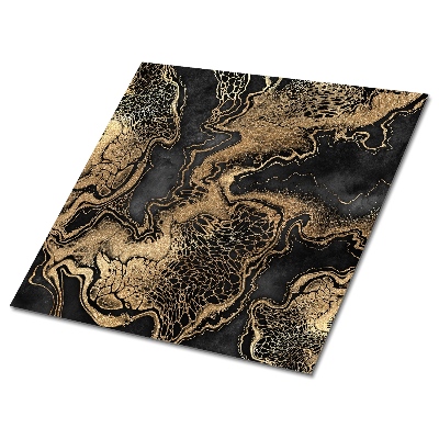 Plăcile de vinil Venă aurie pe fundal negru