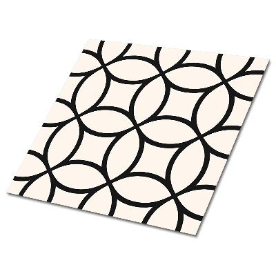 Plăci din PVC autoadezive Cercuri geometrice într-un motiv de grilă