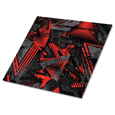 Plăcile de vinil Modele abstracte roșii și negre