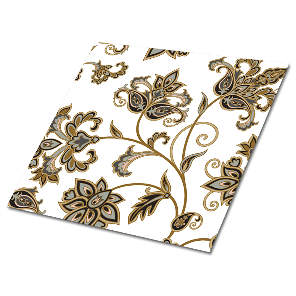 Plăcile de vinil Model floral cu accente aurii