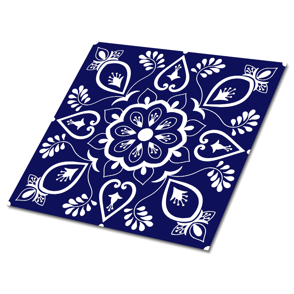 Plăci din PVC autoadezive Motiv floral pe un fundal închis