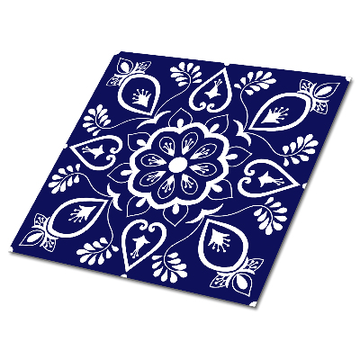 Plăci din PVC autoadezive Motiv floral pe un fundal închis