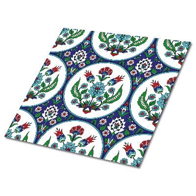 Plăci din PVC autoadezive Motiv floral în cercuri
