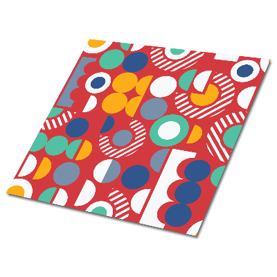 Plăci din PVC autoadezive Geometrie în culori intense