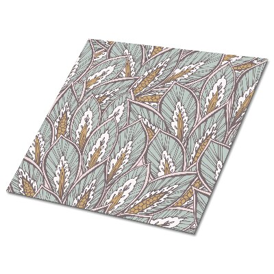 Plăcile de vinil Frunze în nuanțe pastelate