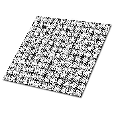 Plăci de vinil autoadezive Motiv geometric în alb și negru