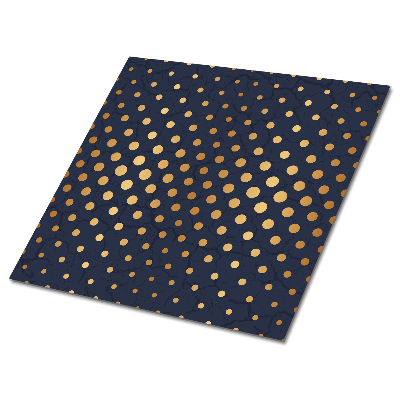 Plăci din PVC autoadezive Puncte aurii pe un fundal albastru închis