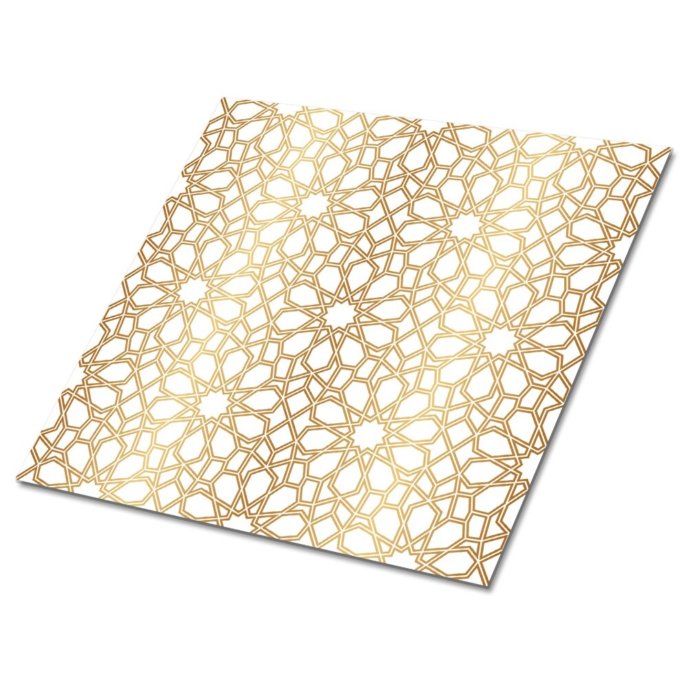 Plăcile de vinil Modele geometrice aurii pe un fundal deschis