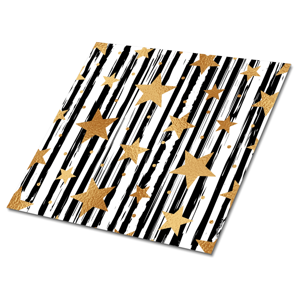 Plăci de vinil autoadezive Stele aurii pe bretele