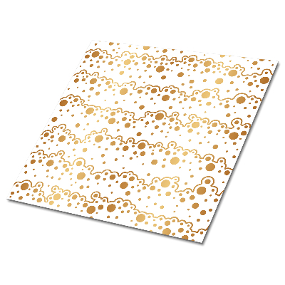 Plăci din PVC autoadezive Valuri aurii cu puncte