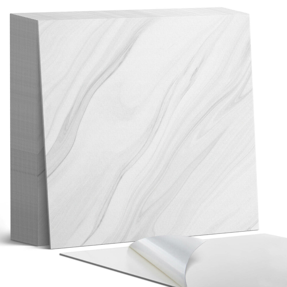 Plăci din PVC autoadezive Valuri de marmură într-un stil elegant