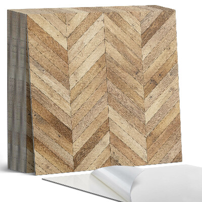Plăci de vinil autoadezive Model herringbone din lemn