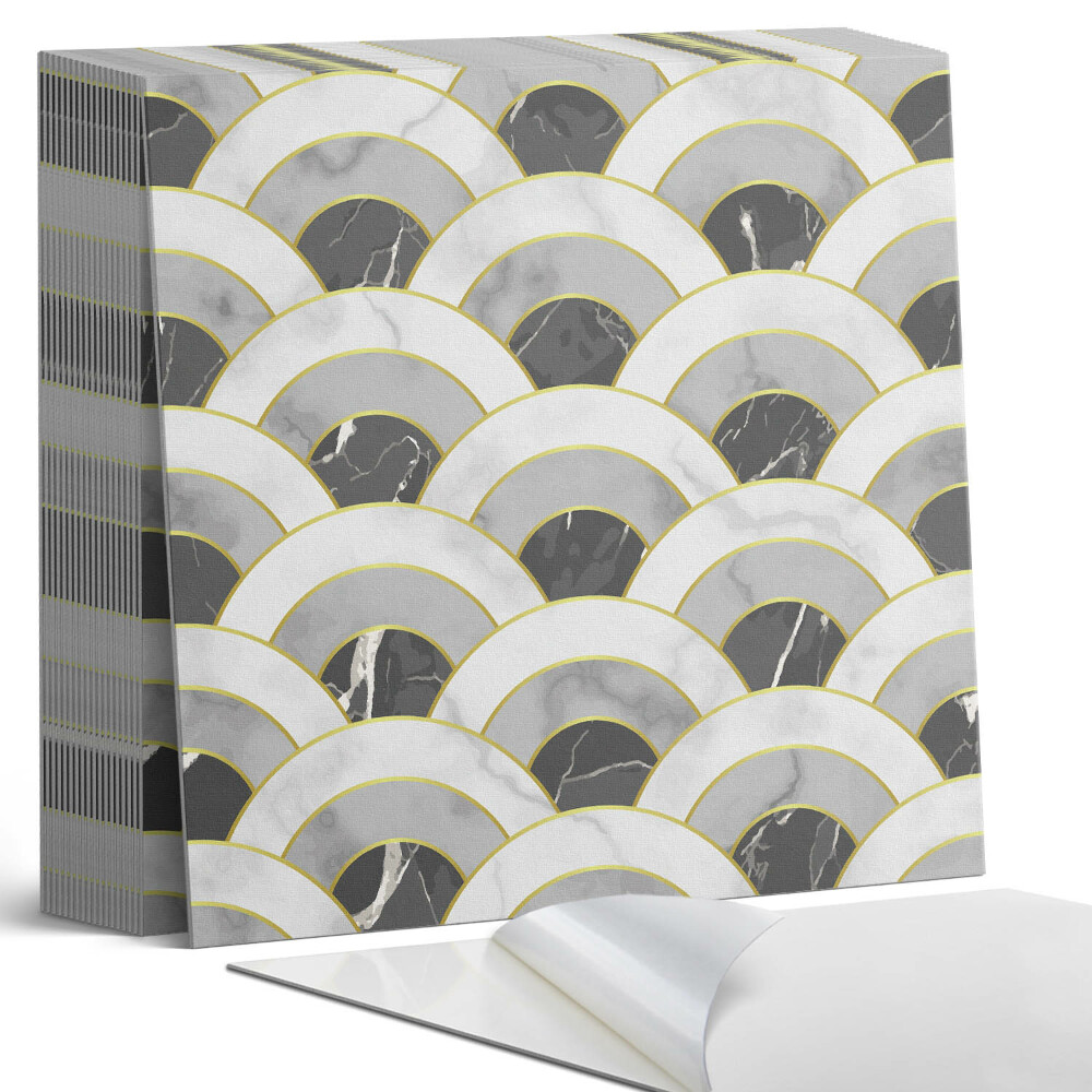 Plăci de vinil autoadezive Arcade ondulate în forme dinamice