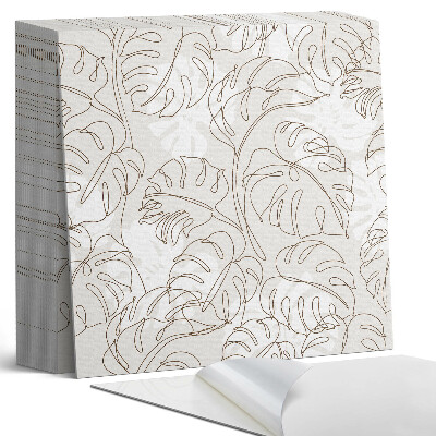 Plăci din PVC autoadezive Model cu frunze în linii drepte