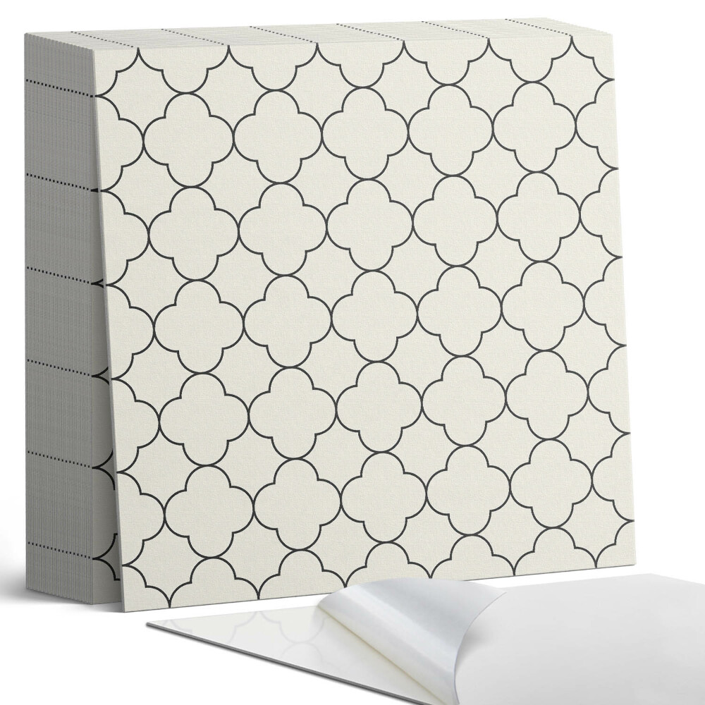 Plăci de vinil autoadezive Model floral într-o plasă