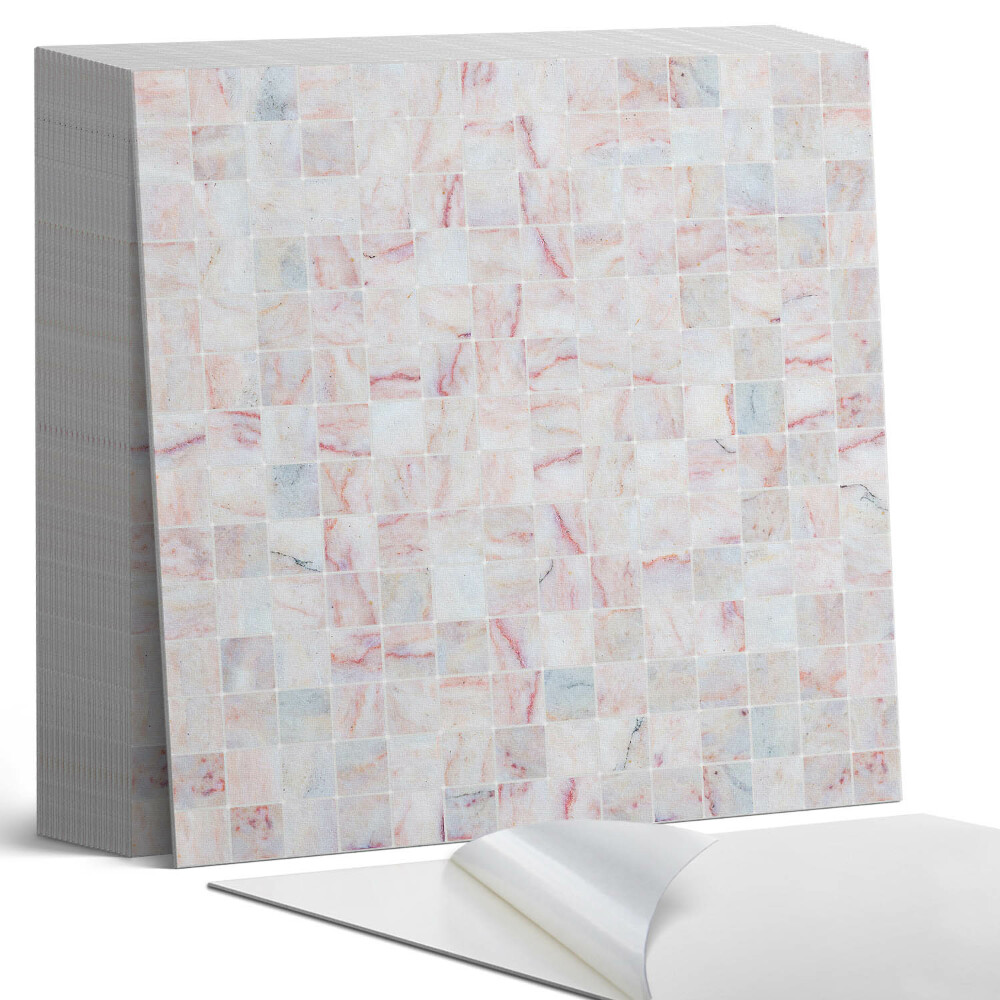 Plăci de vinil autoadezive Model mozaic de forme pătrate