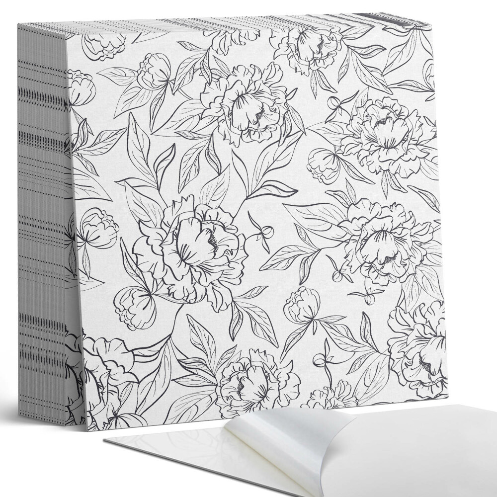 Plăci de vinil autoadezive Aranjament floral cu frunze verzi