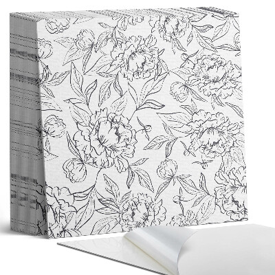 Plăci de vinil autoadezive Aranjament floral cu frunze verzi