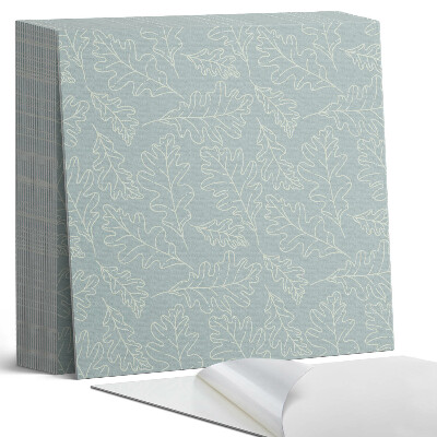 Plăci din PVC autoadezive Model cu frunze pe un fundal subtil