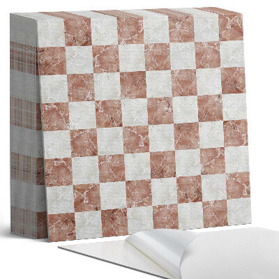 Plăcile de vinil Tablă de șah din marmură într-un stil elegant