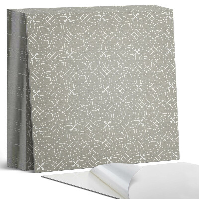 Plăci din PVC autoadezive Model floral în stil geometric