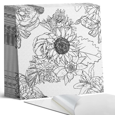 Plăci din PVC autoadezive Model floral în linii