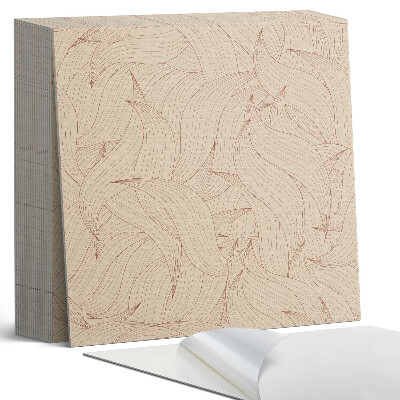 Plăci din PVC autoadezive Model de linie ondulată