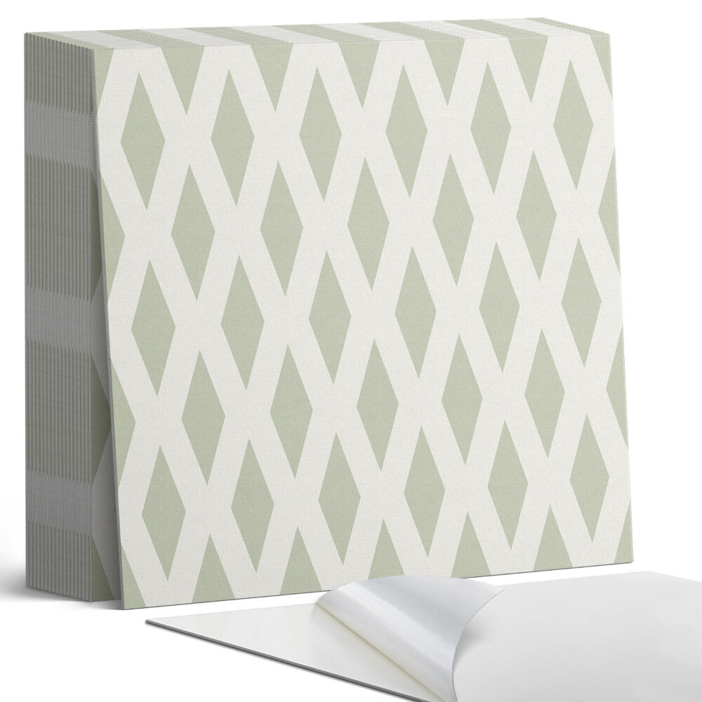 Plăci de vinil autoadezive Motiv de diamant într-o grilă