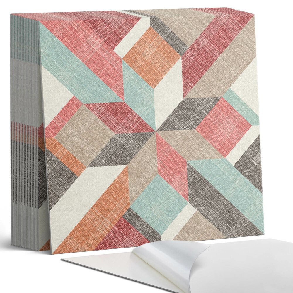 Plăcile de vinil Forme colorate într-un stil geometric