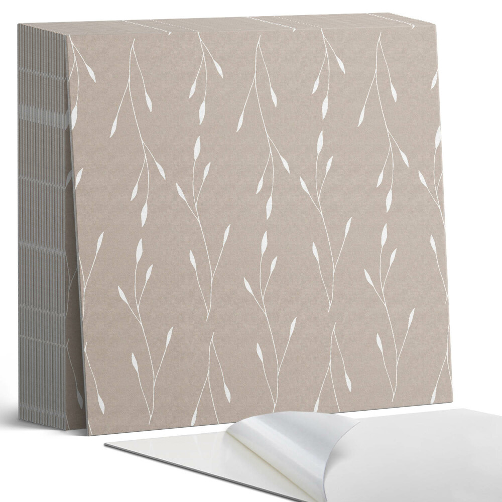 Plăci din PVC autoadezive Motiv floral de frunze subtile