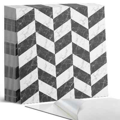 Plăci de vinil autoadezive Marmură tip spic de hering într-un stil elegant