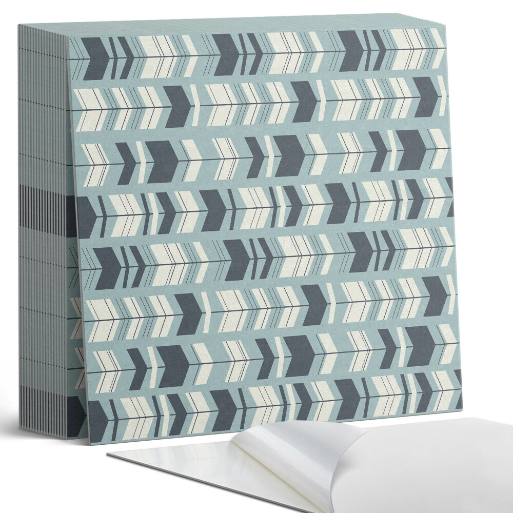 Plăci din PVC autoadezive Dansul săgeților cu forme geometrice