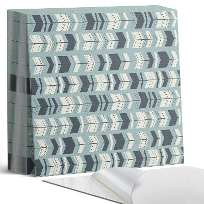 Plăci din PVC autoadezive Dansul săgeților cu forme geometrice